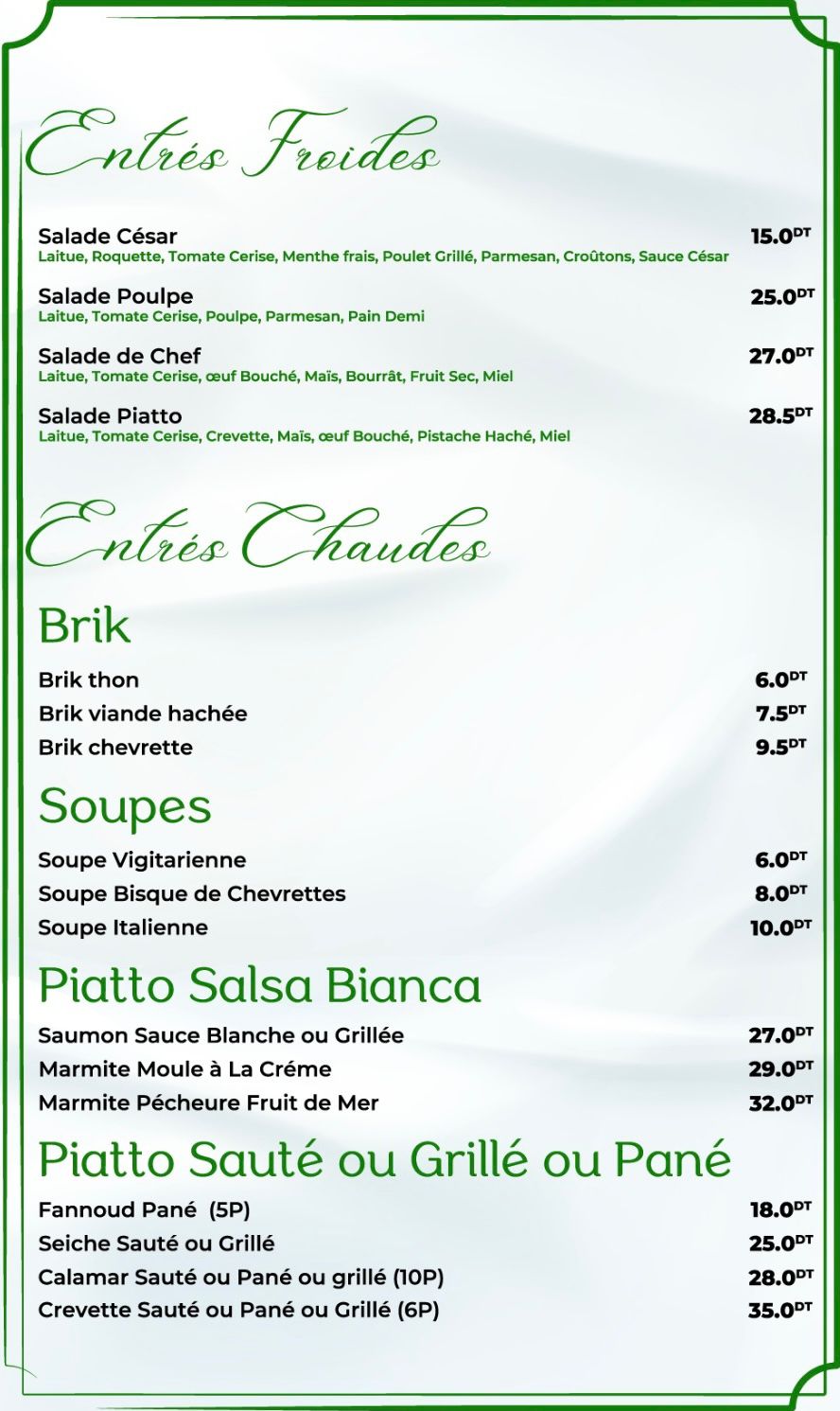 Menu Page 2