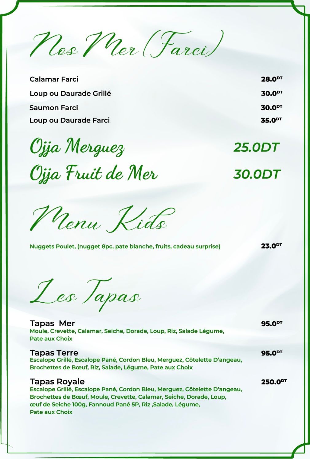 Menu Page 6